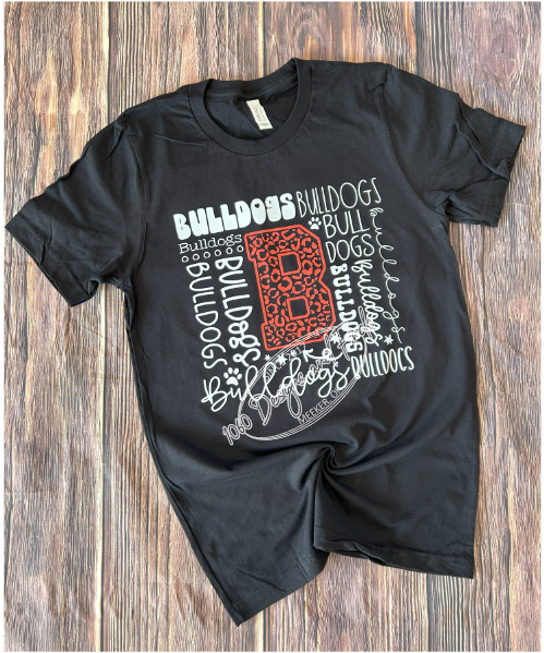 Bulldog typography tee
