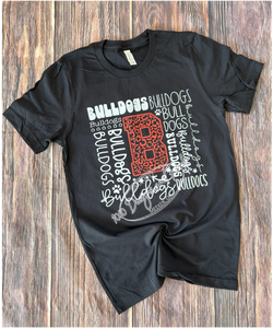 Bulldog typography tee