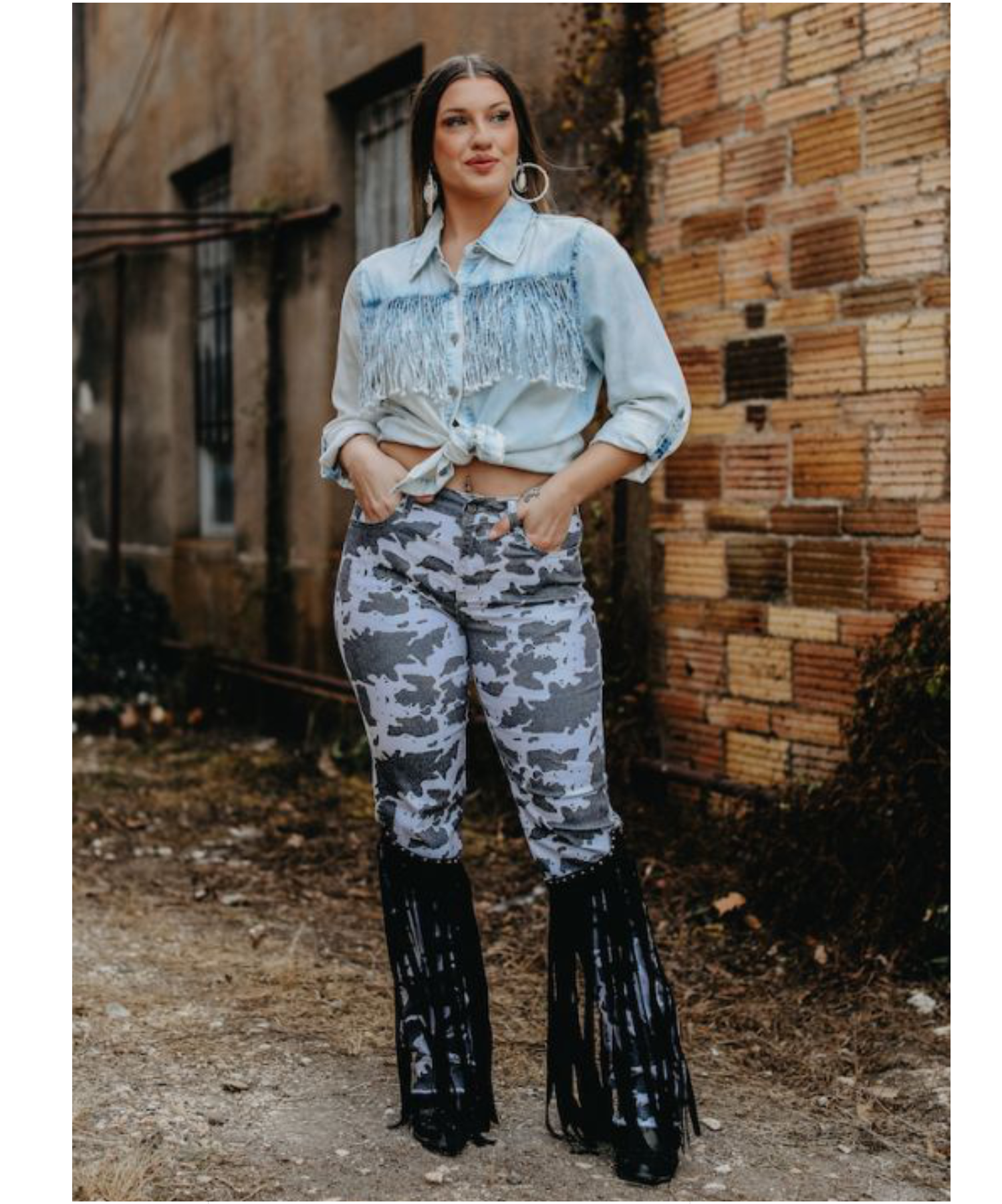 Cowgirl pants 2025 with fringe