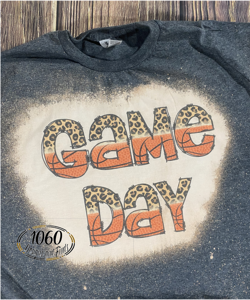 Game Day Basketball Bleached Tee