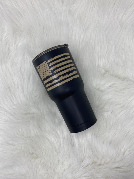 Come and Take It / Distressed American Flag Tumbler